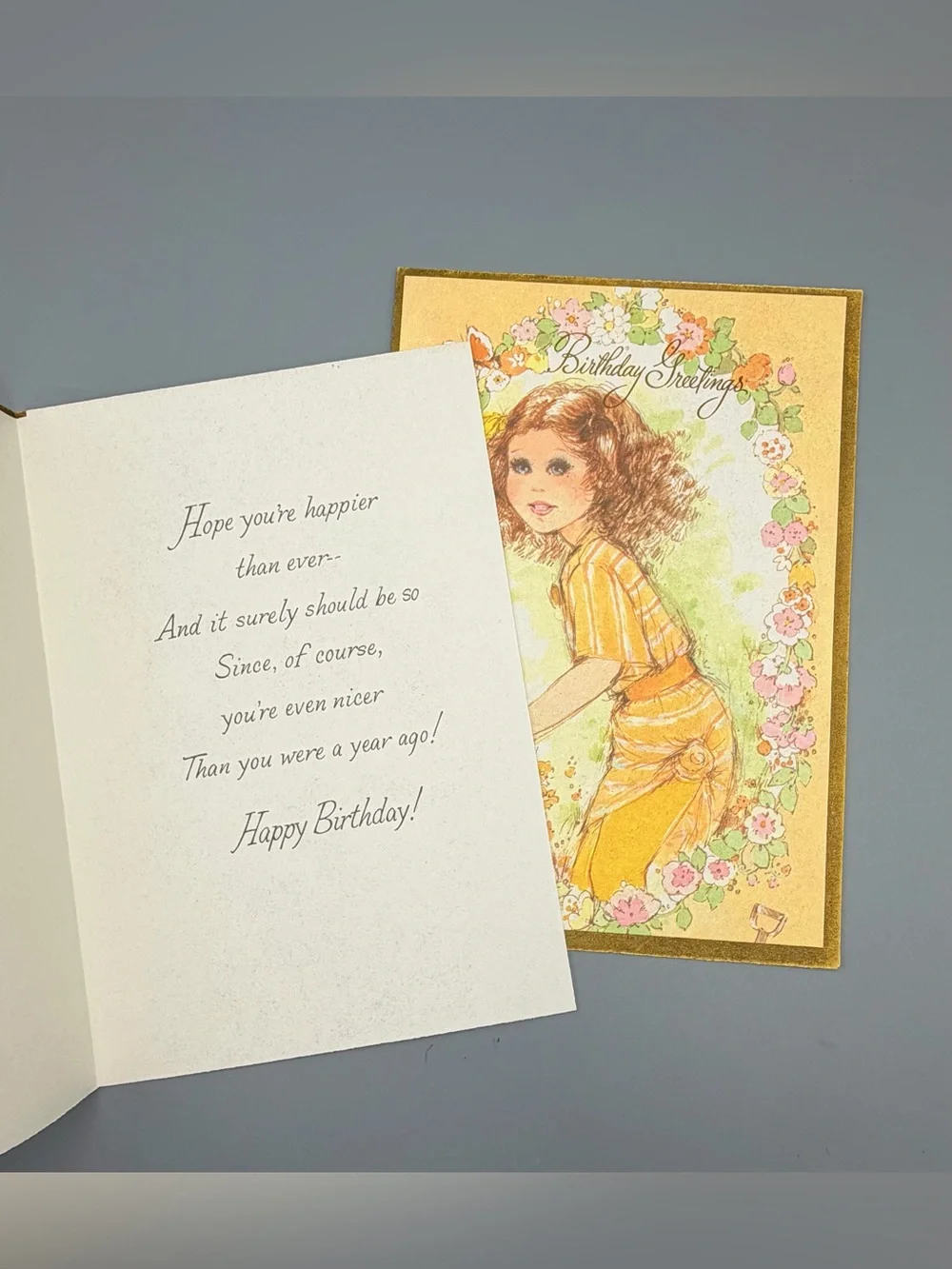 Retro 1970s Birthday Greeting Cards Lot Of 6 Fantusy NOS Very Rare Made In USA